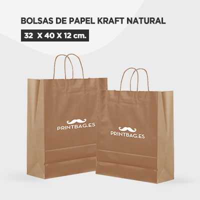 Bolsas de papel ecológicas medianas