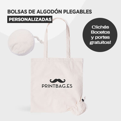 Bolsas de algodón plegables en Pontevedra