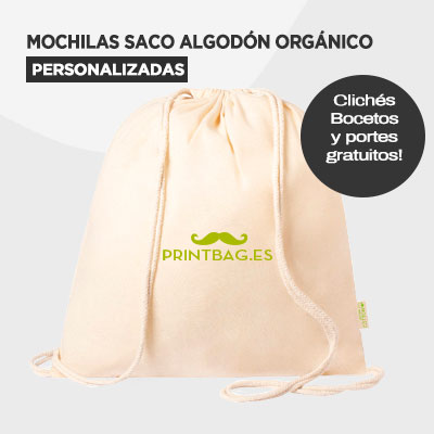 Mochilas orgánicas personalizadas en Cuenca
