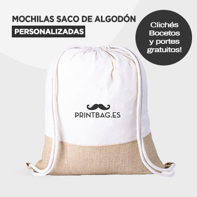 Mochilas de algodón personalizadas en Cáceres